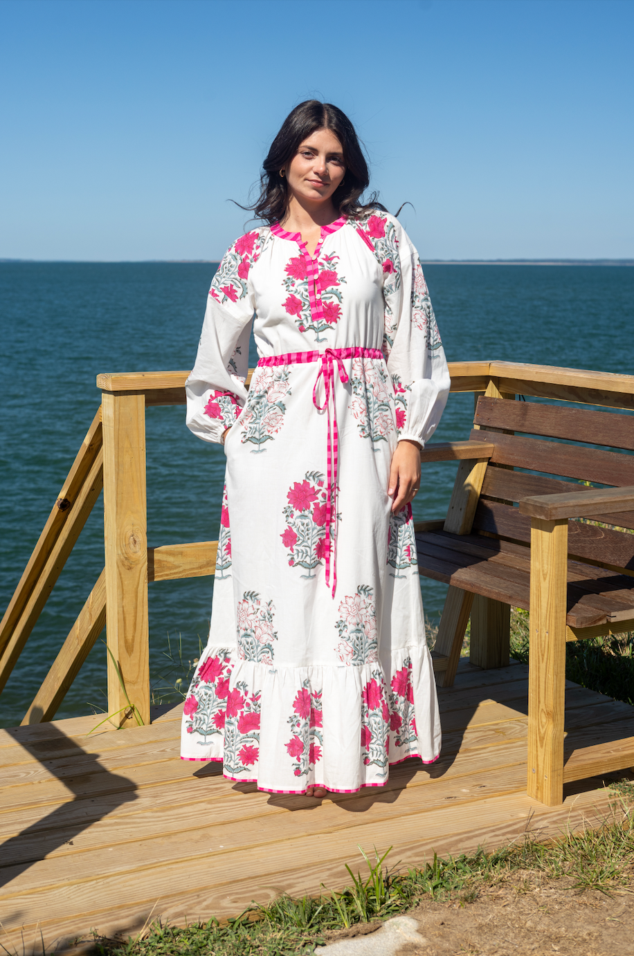 Joel Dress in Sunset Rose