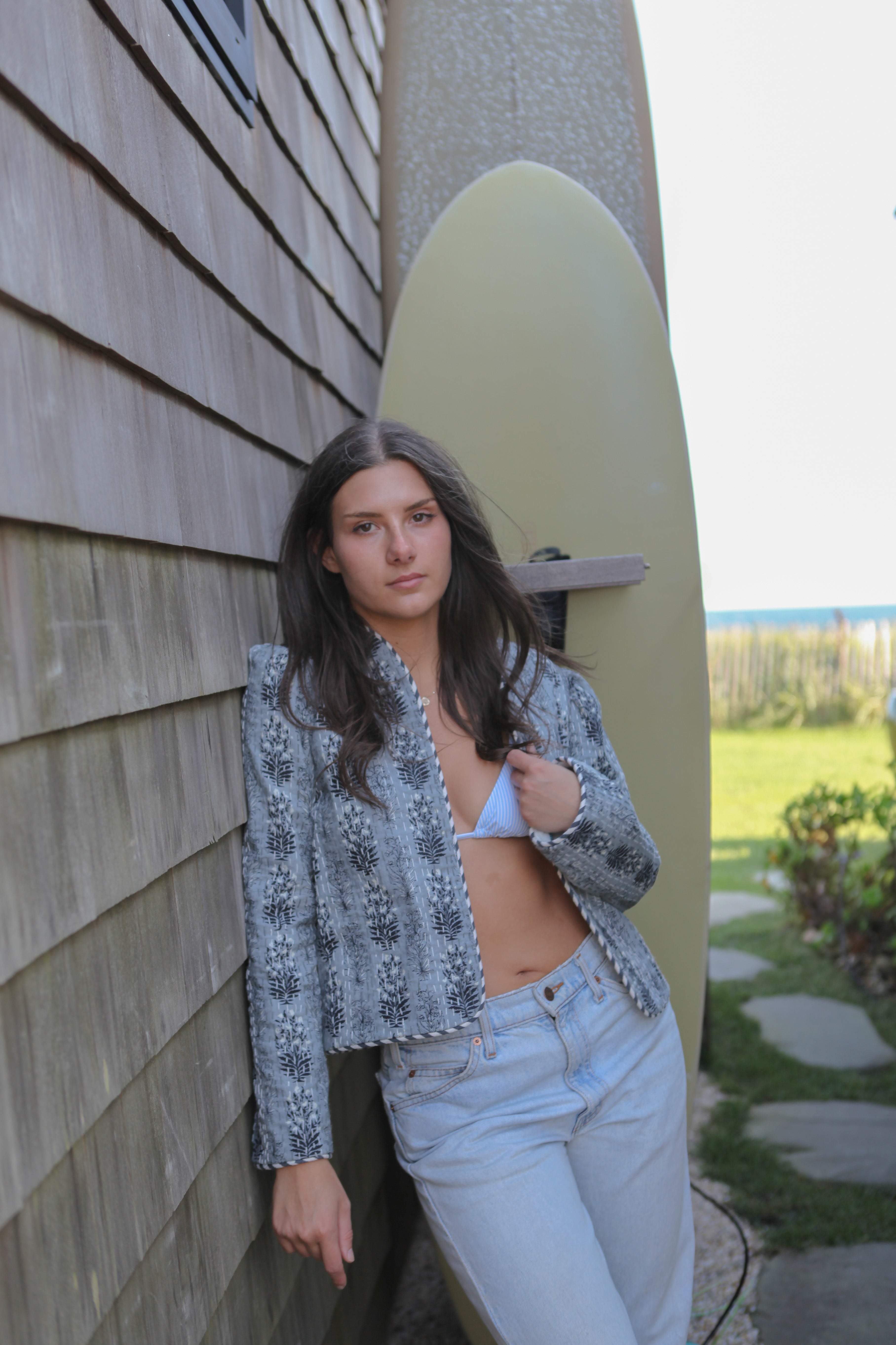 Shylah Jacket in Blue Vine RVRS