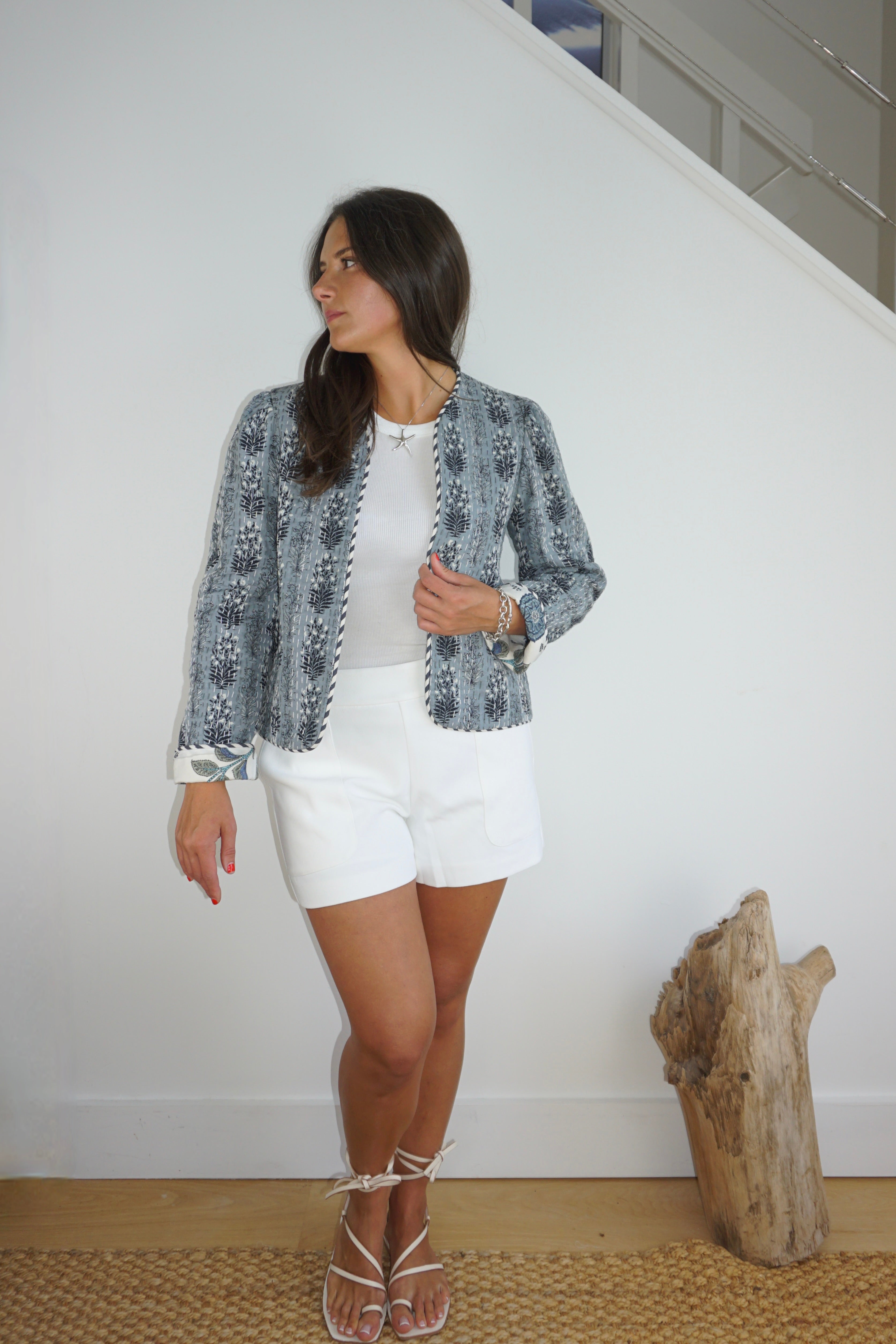Shylah Jacket in Blue Vine RVRS
