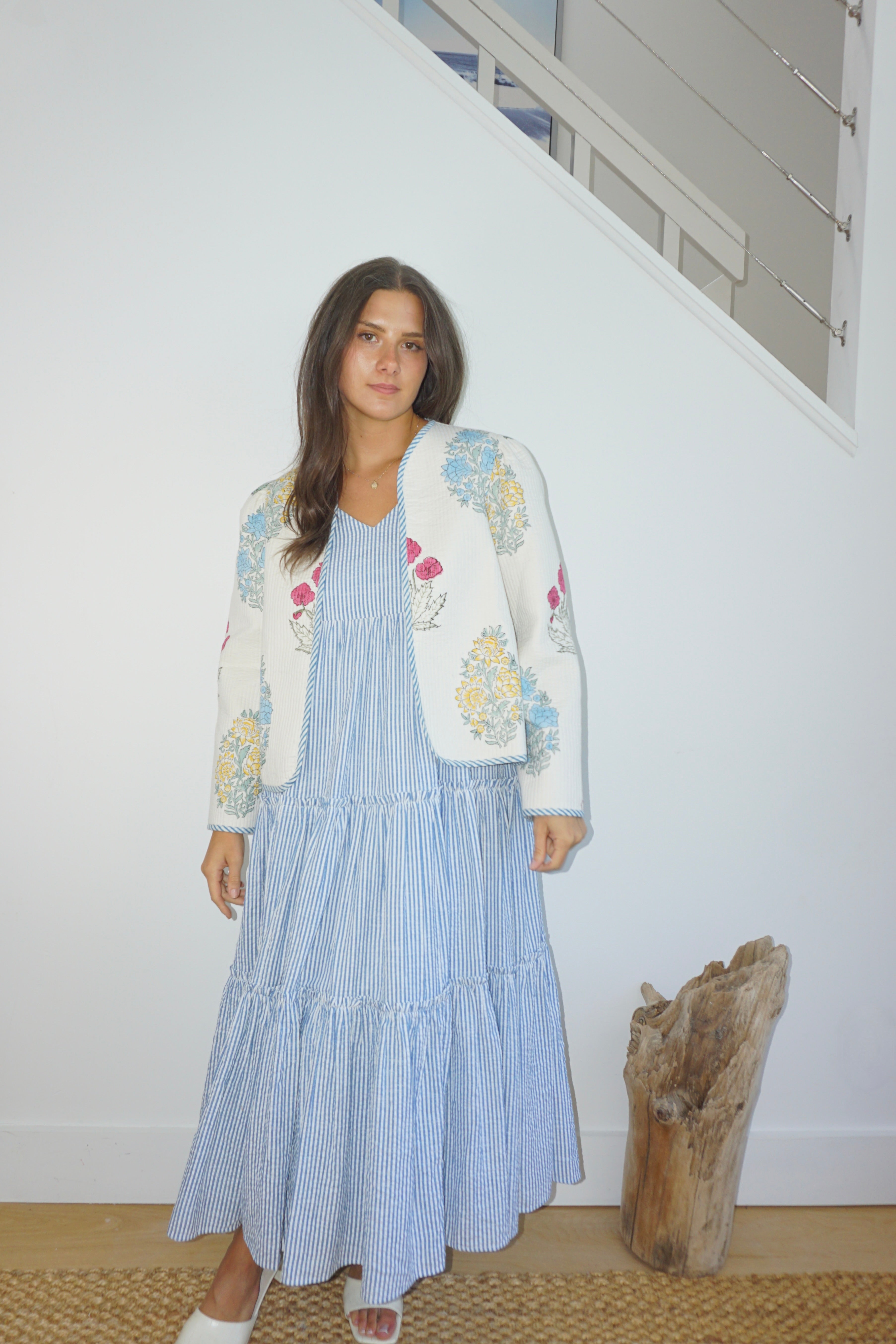 Shylah Quilted Jacket - Mixed Print Floral