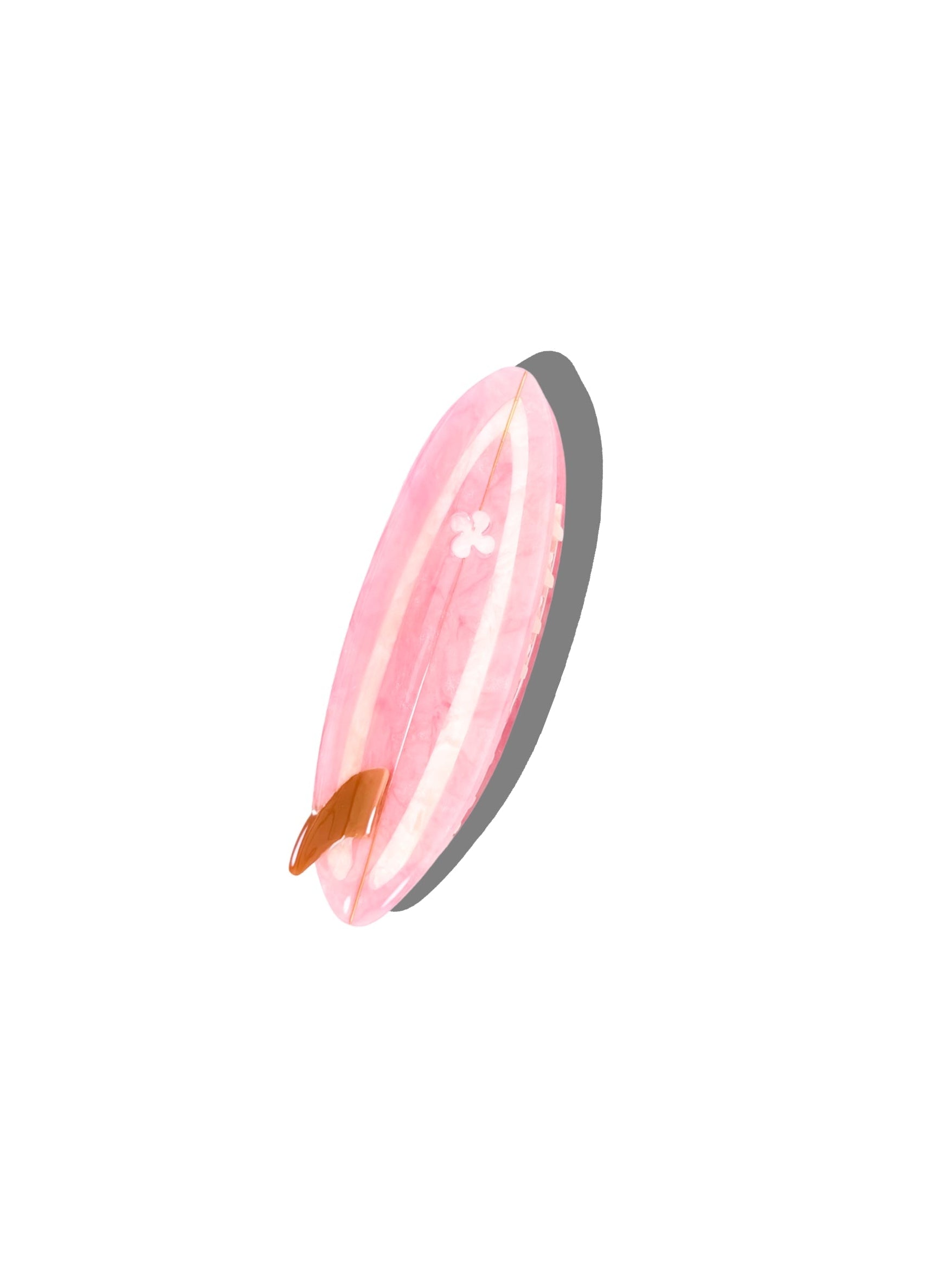 Hand Painted Surf Boards Claw Hair Clip - Pink