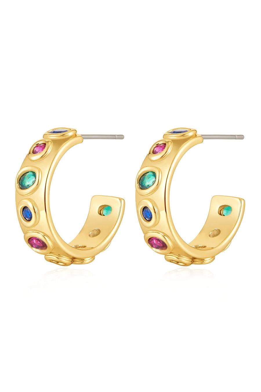 LUV AJ The Royale Stone Hoops