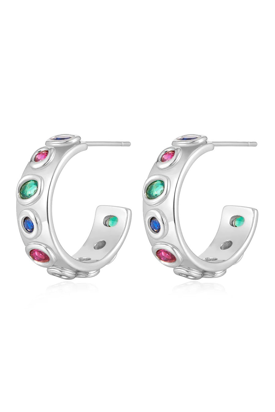 LUV AJ The Royale Stone Hoops