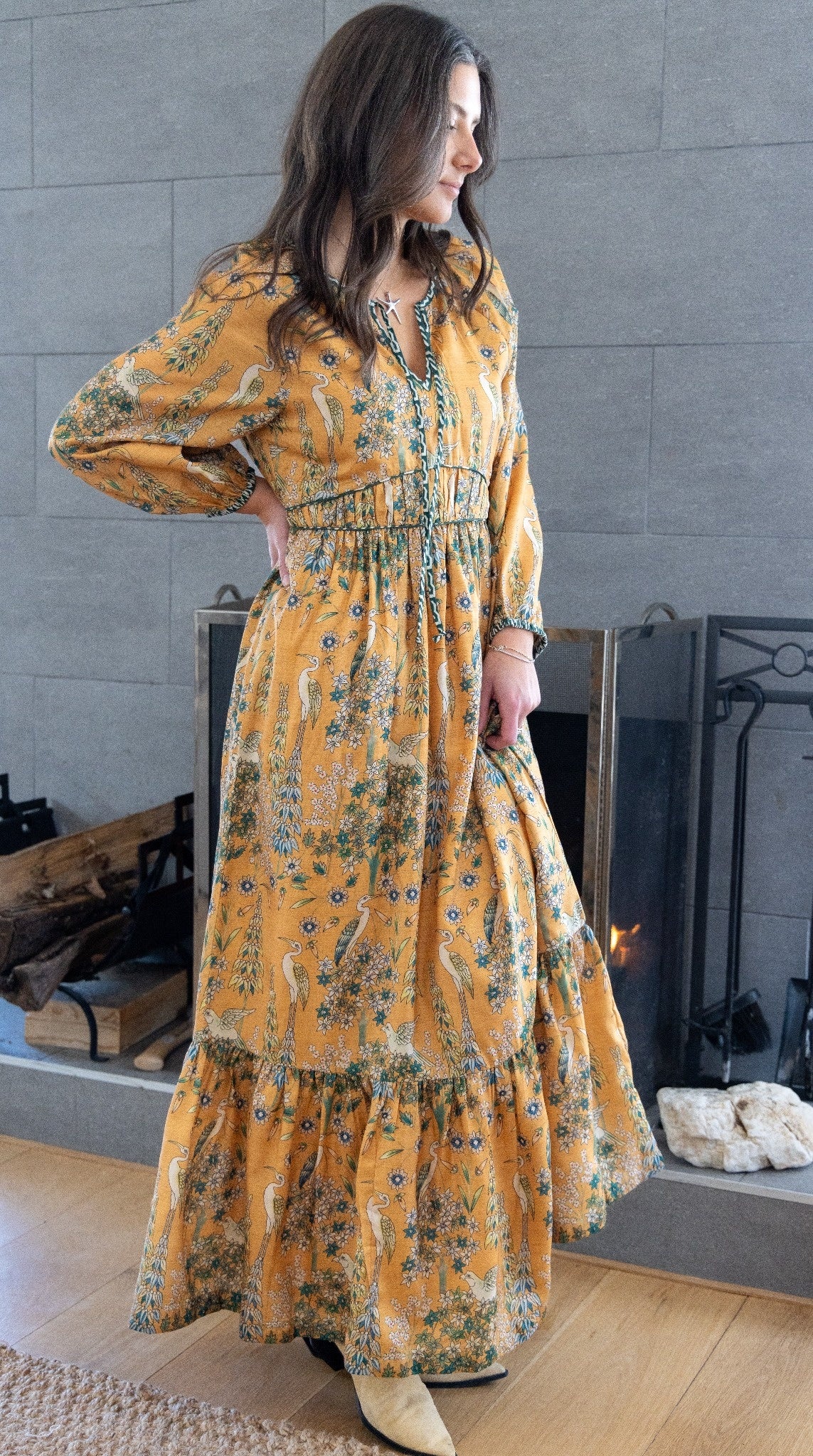 Vera Maxi Dress - Saffron Heron