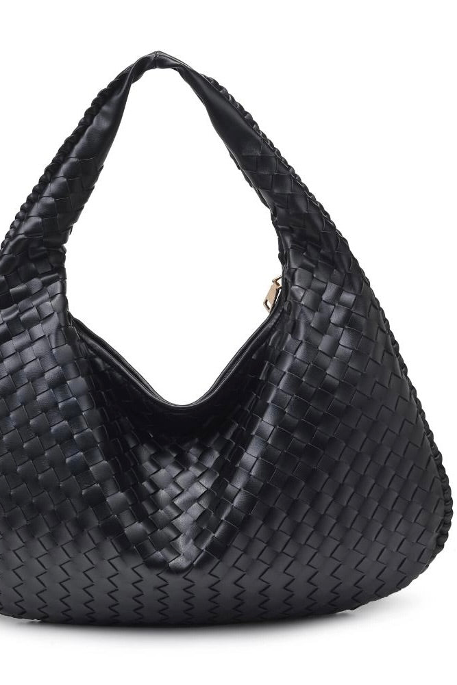 Victoria Woven Hobo Bag