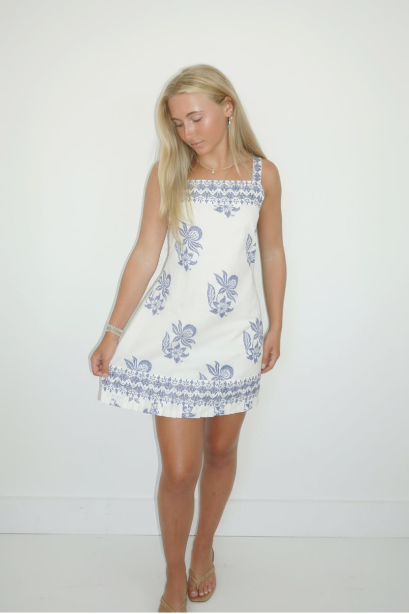 Minnie Dress in Seaside Bloom