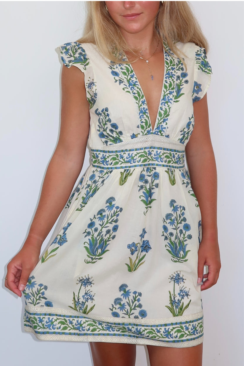 Sana Dress in Blue Bloom