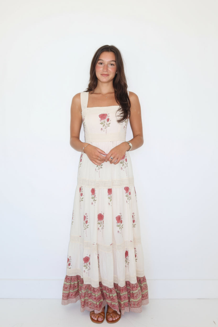 Halo Maxi Dress in Rosewater