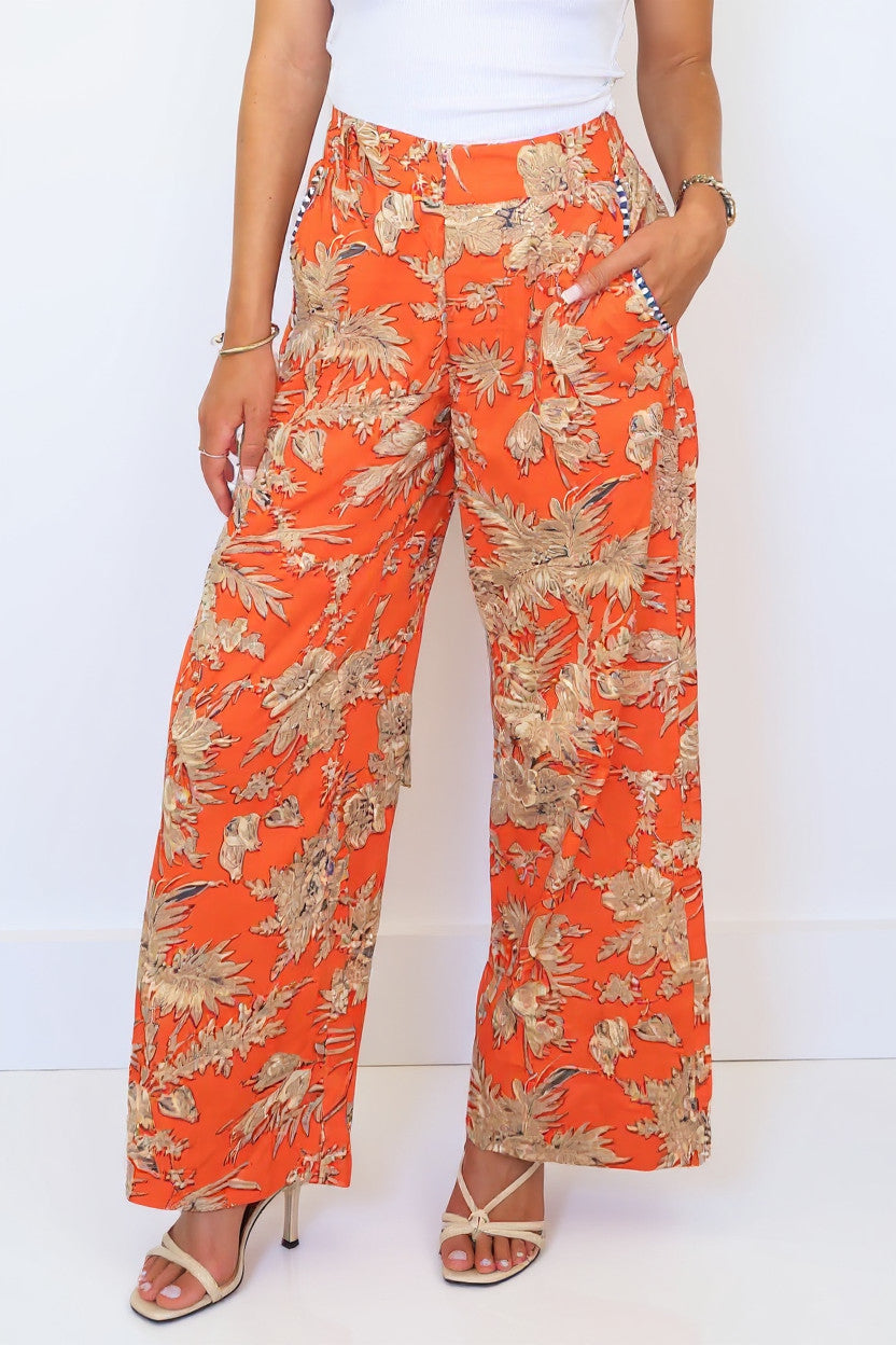 Edison Pant in Tangerine Mirage