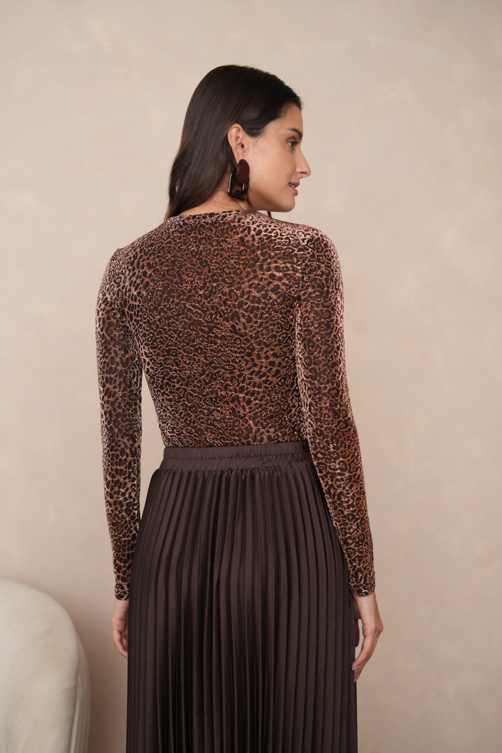 Choklate Paris Shiny Leopard Long Sleeve