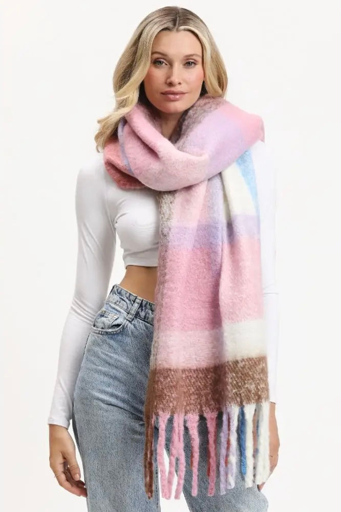 Urban Expressions Plaid Scarf