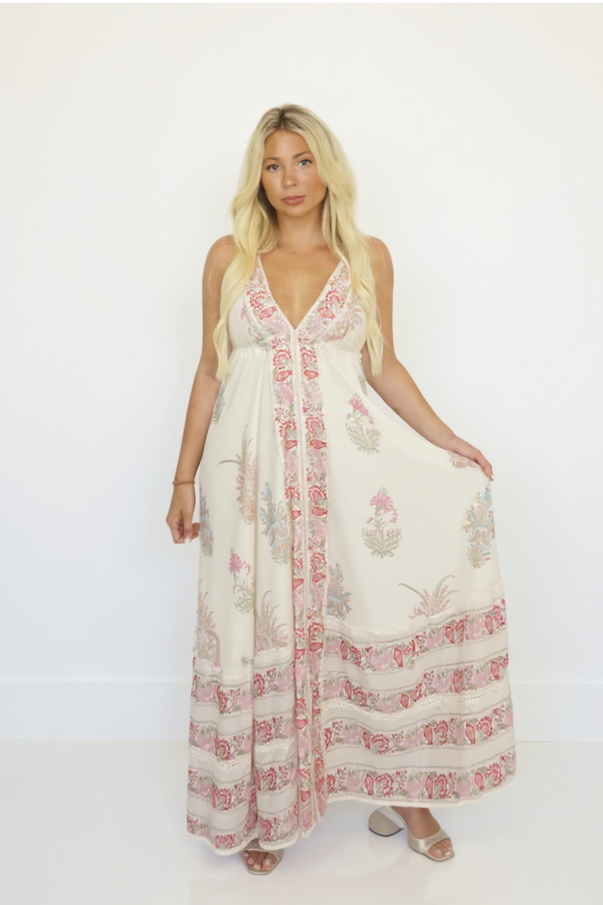 Ziggy Dress in Pastel Paisley