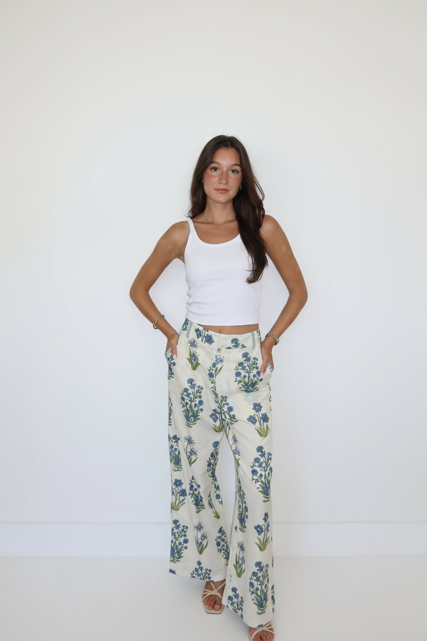 Edison Pant in Blue Bloom