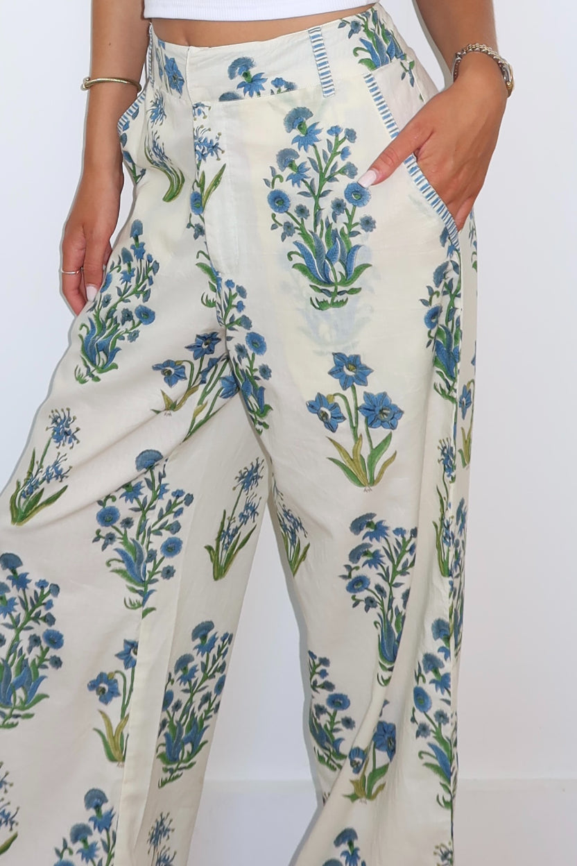 Edison Pant in Blue Bloom