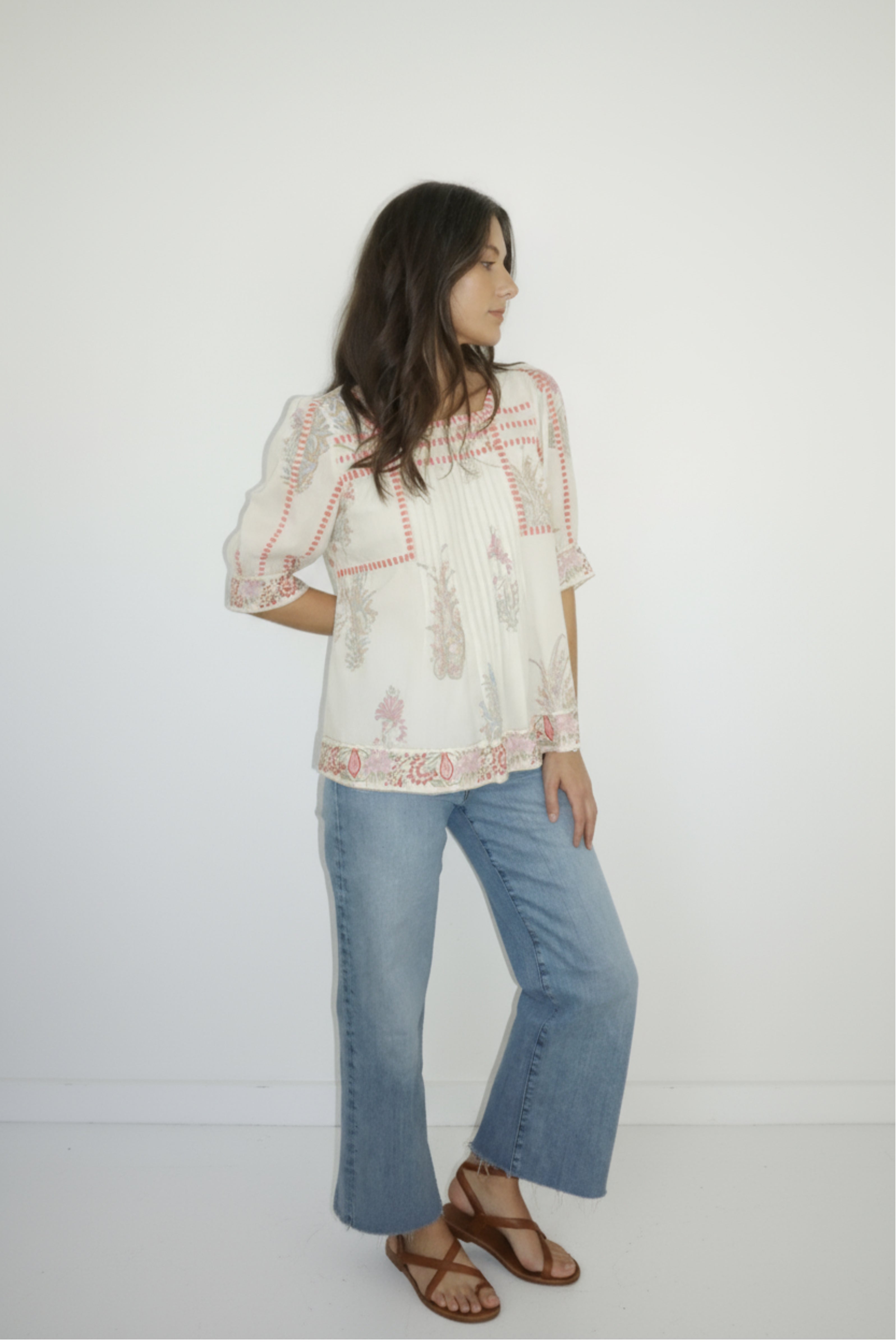 Pippy Top in Pastel Paisley