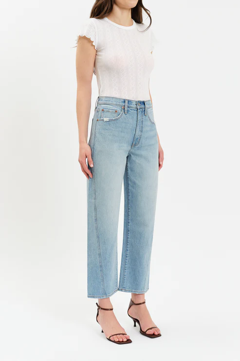 Westward High Rise Seamed Barrel Jean