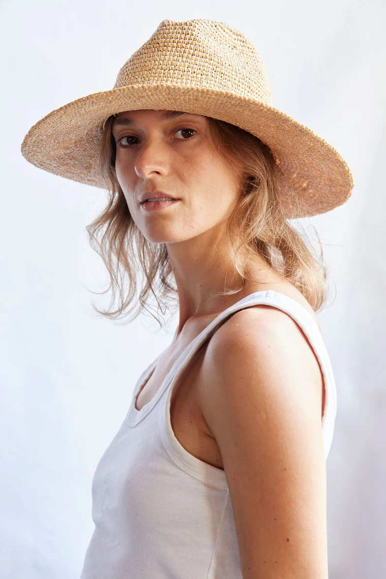 Amelia Fedora Hat Natural