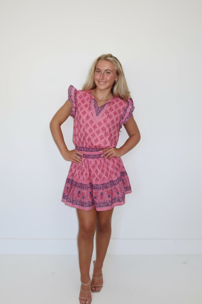Liv Dress in Pink Sand