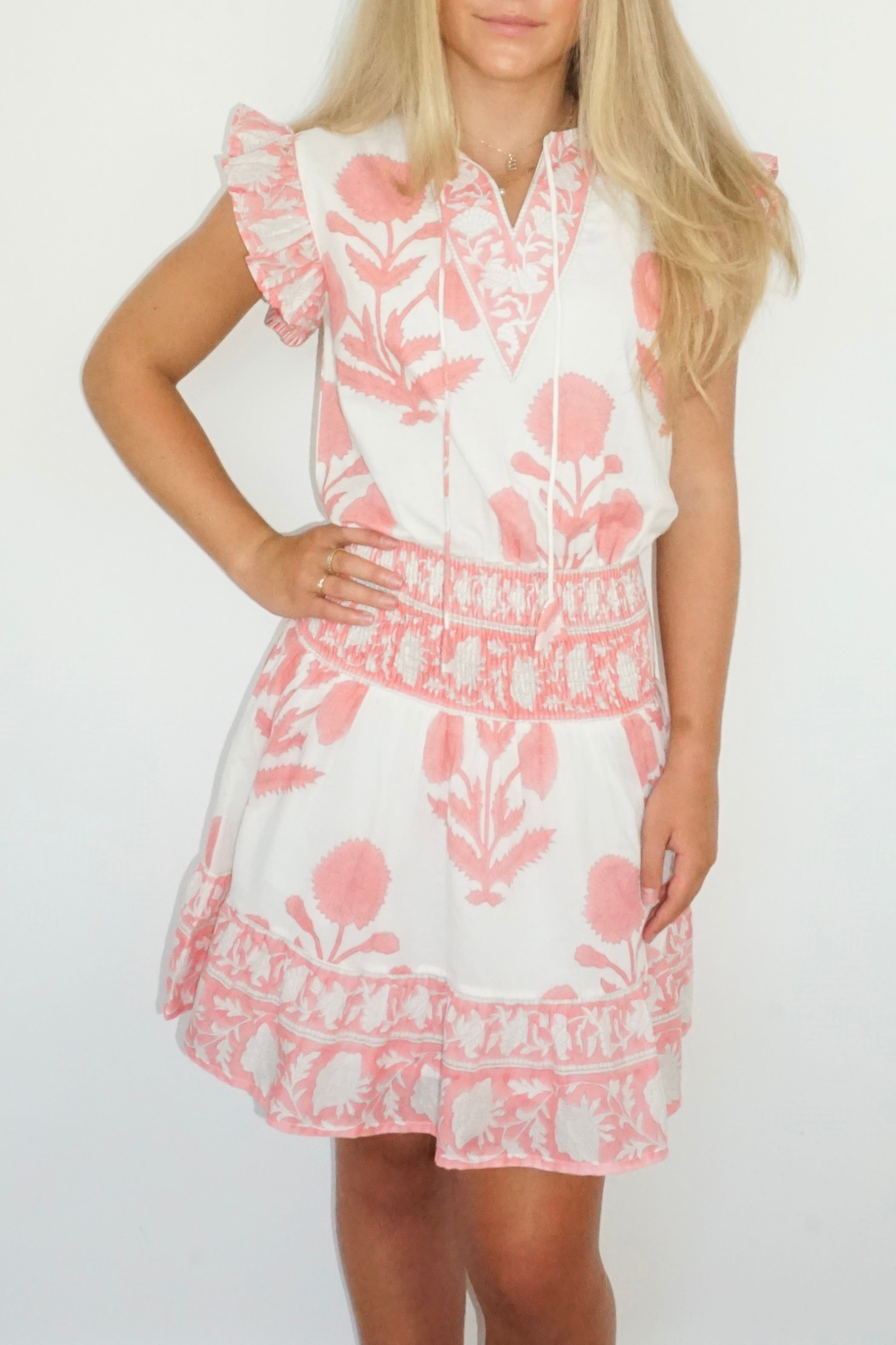 Liv Dress in Buta Pink