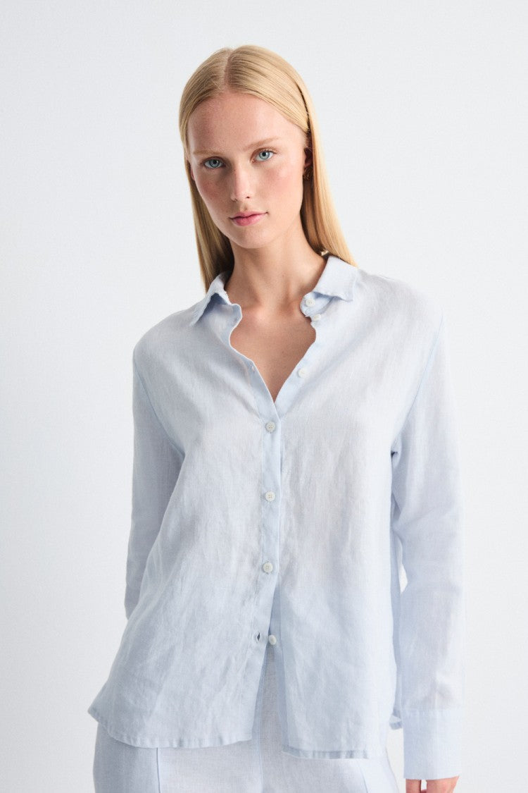 Aurora Long Sleeve Shirt in White