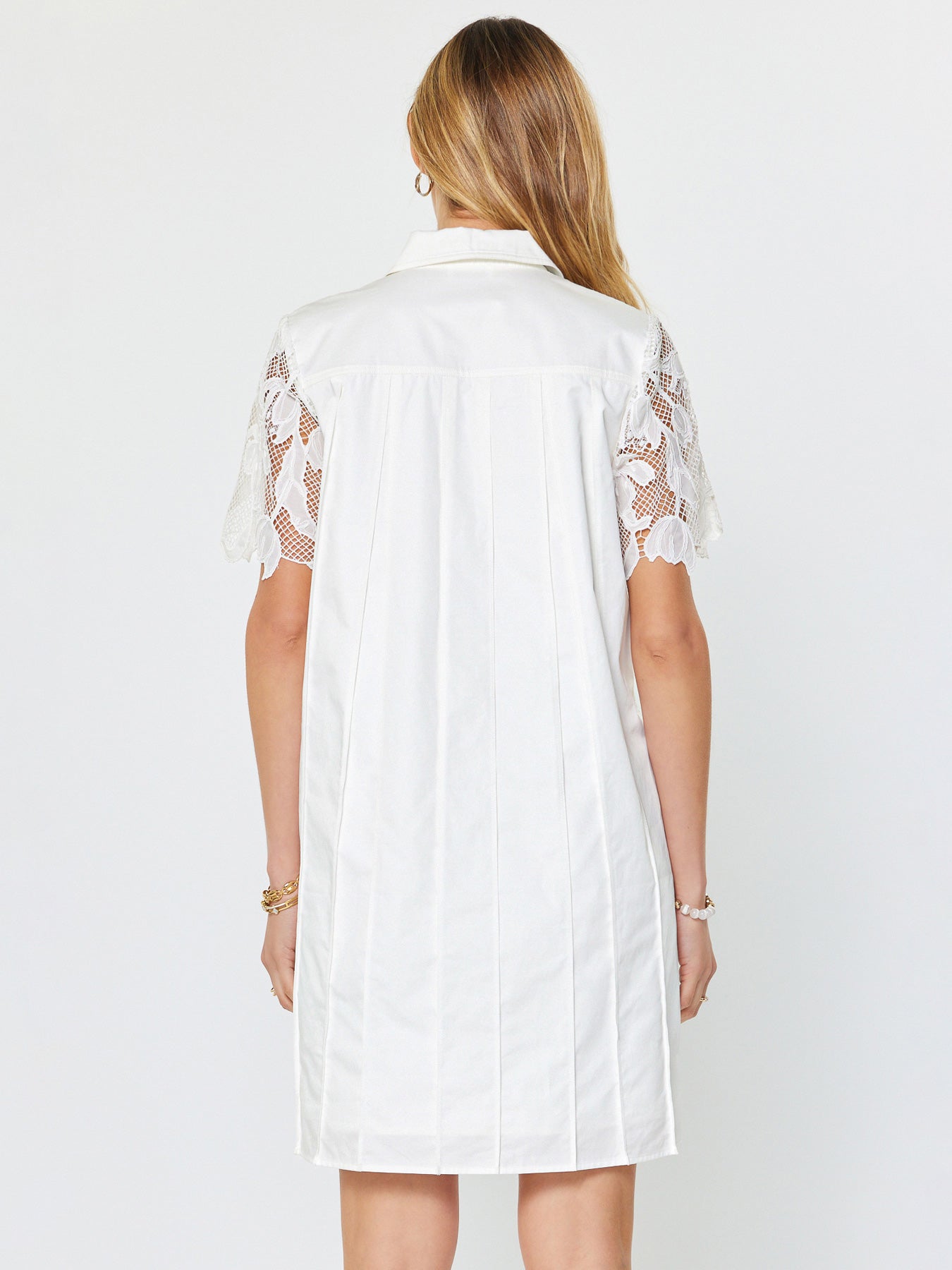 Lace Overlay Collar Dress