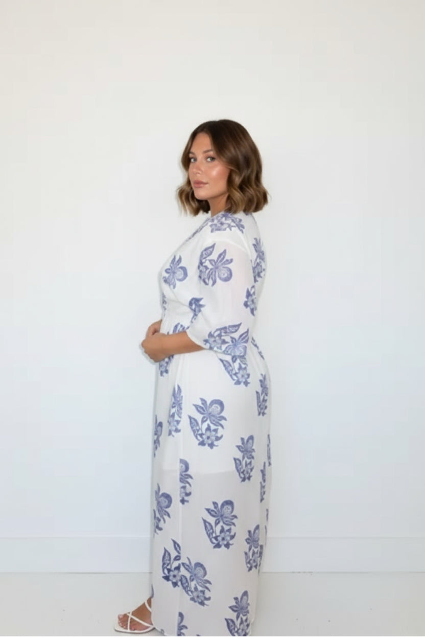 Jessie Dress in Seaside Bloom