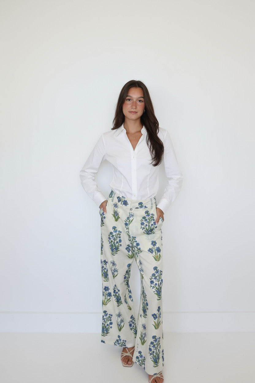 Edison Pant in Blue Bloom