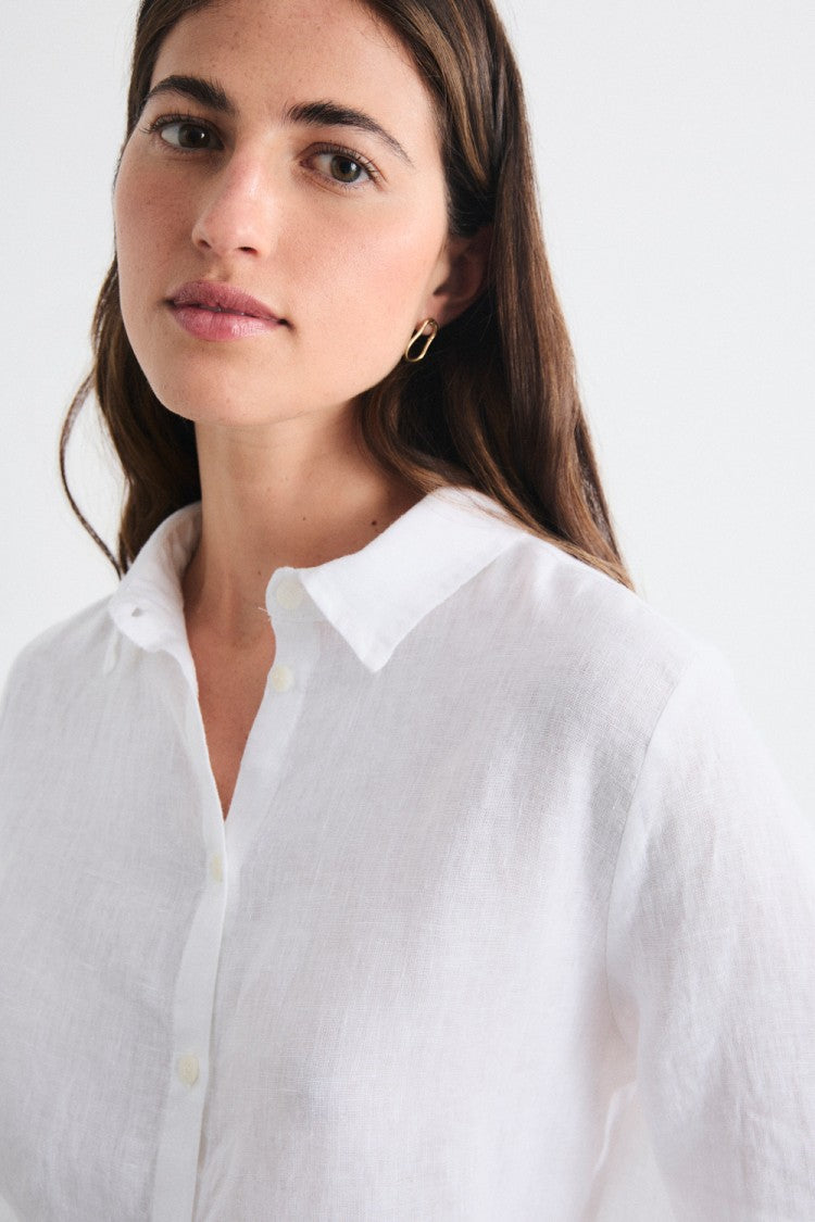 Aurora Long Sleeve Shirt in White
