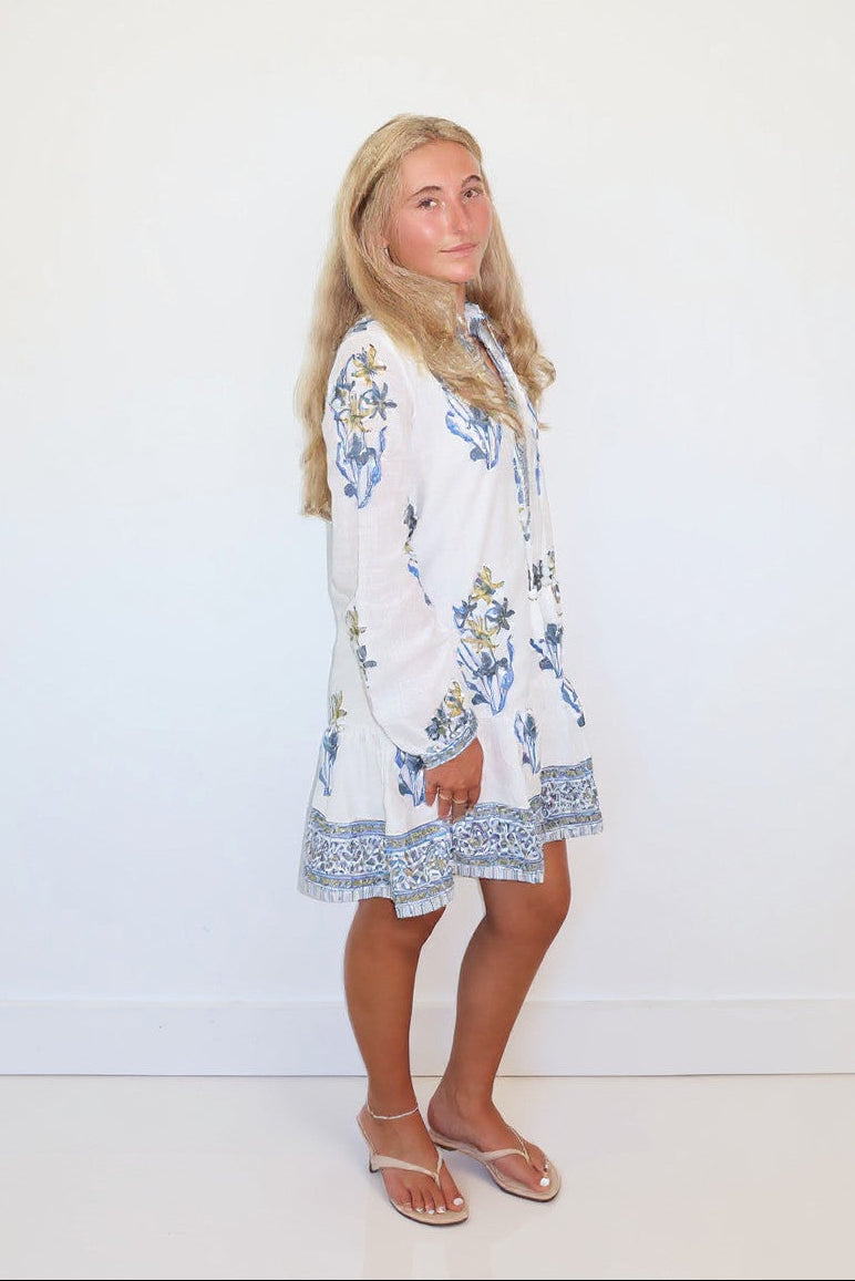 Carrie Dress in Blue Lily