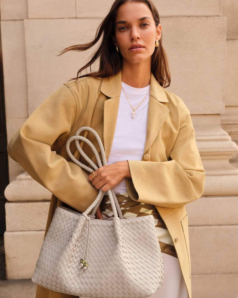 Nova Shoulder Tote Bag Small Oyster