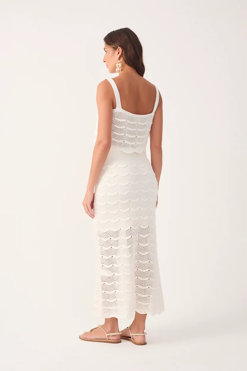 Waves Tricot Maxi Skirt