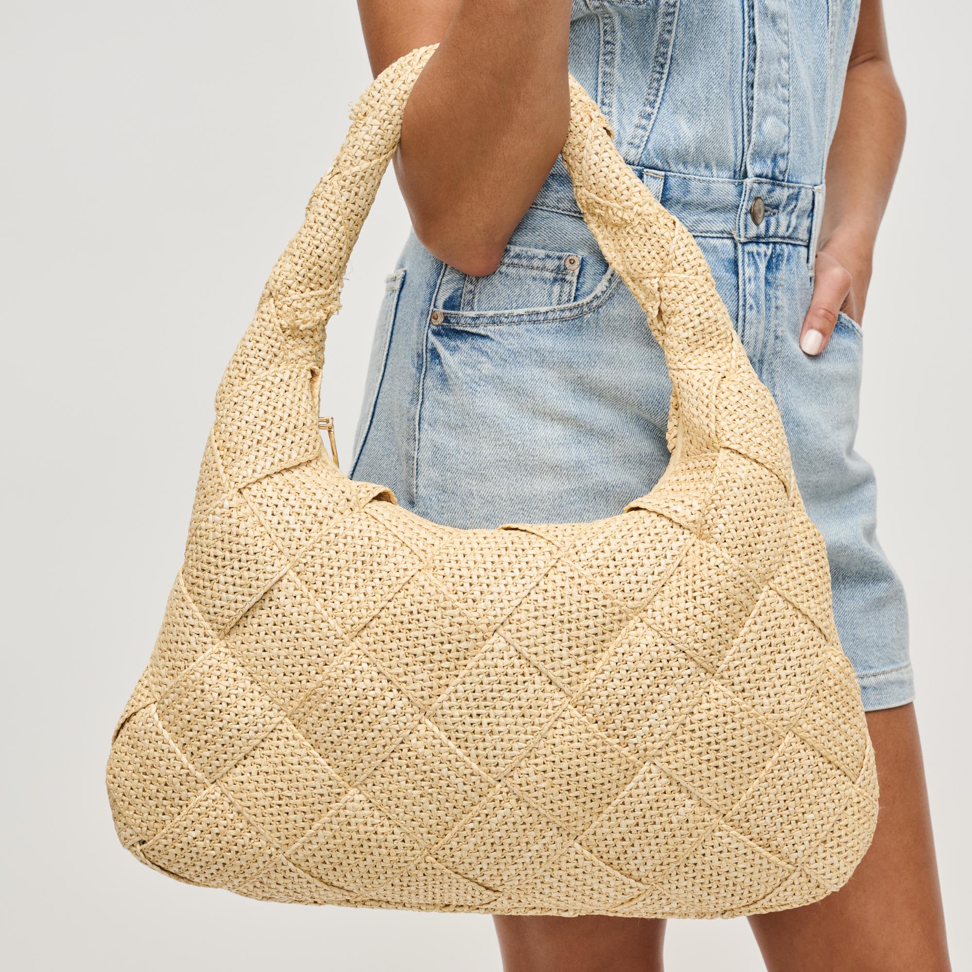 Dare to Dream Woven Hobo Cream Large