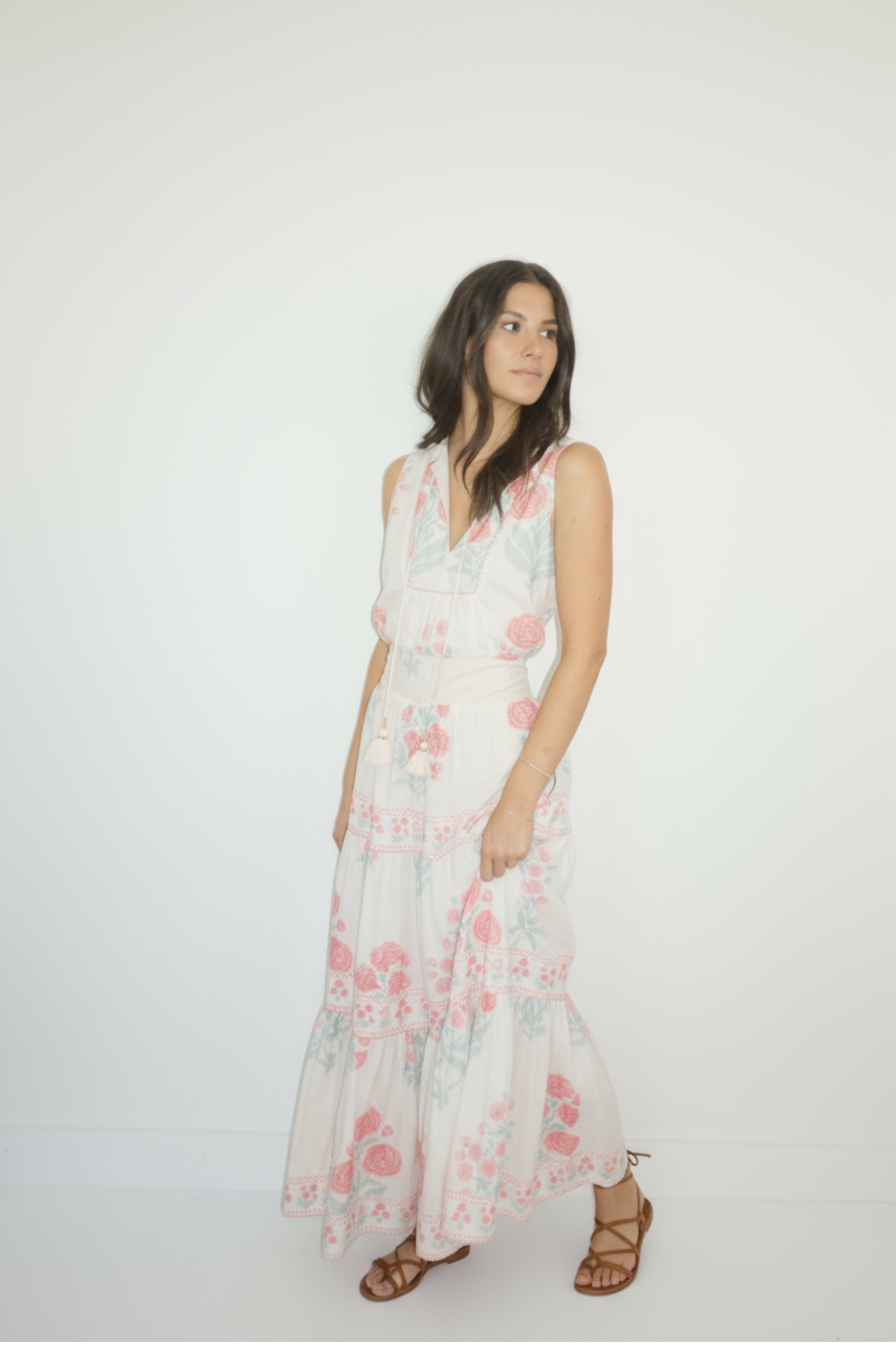Paloma Dress in Blush Bloom