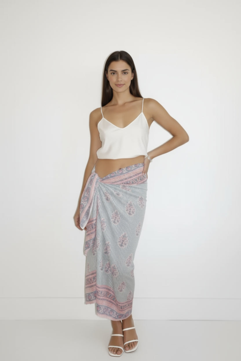 Blush Bay Stripe Pareo