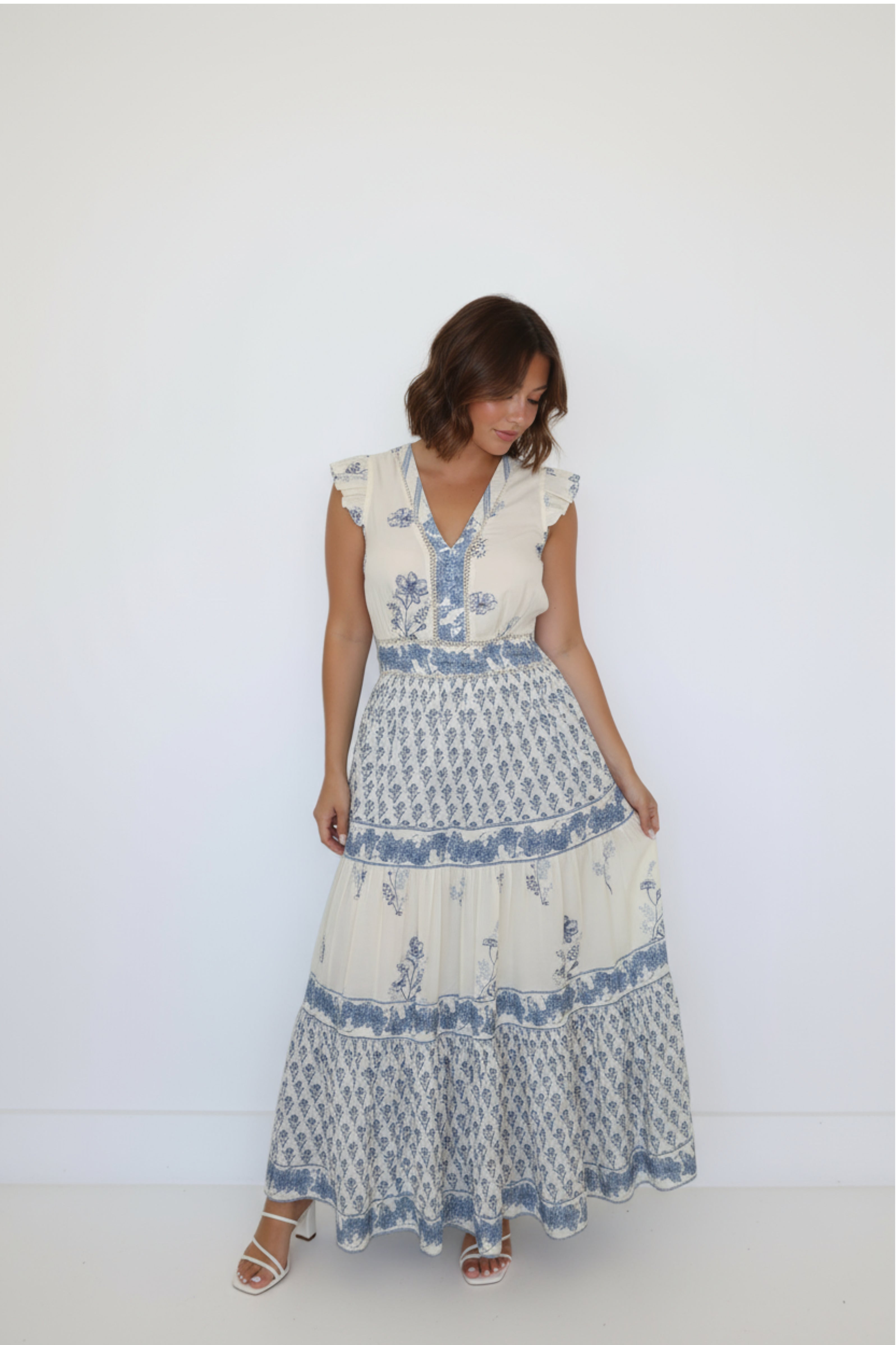Percy Dress in Sea Spray Floral