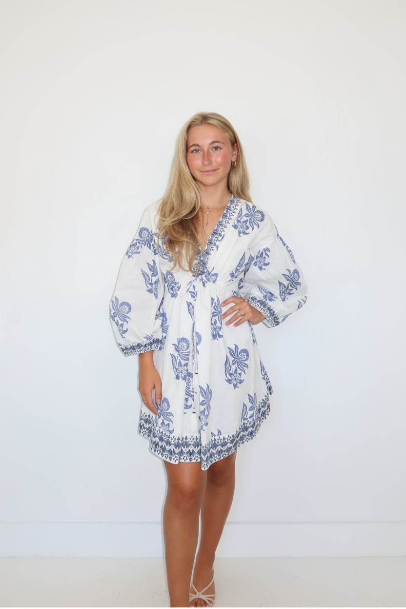 Jada Dress in Seaside Bloom