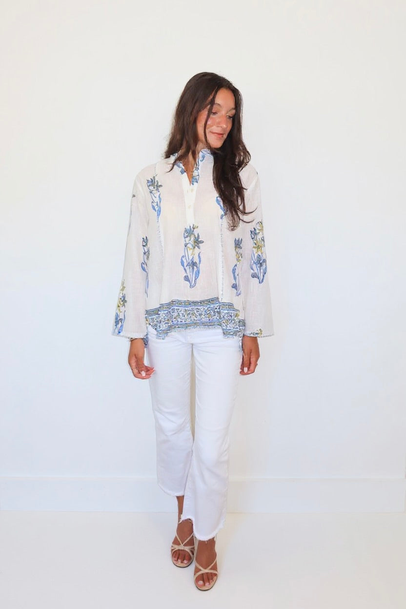 Anouk Shirt in Blue Lily