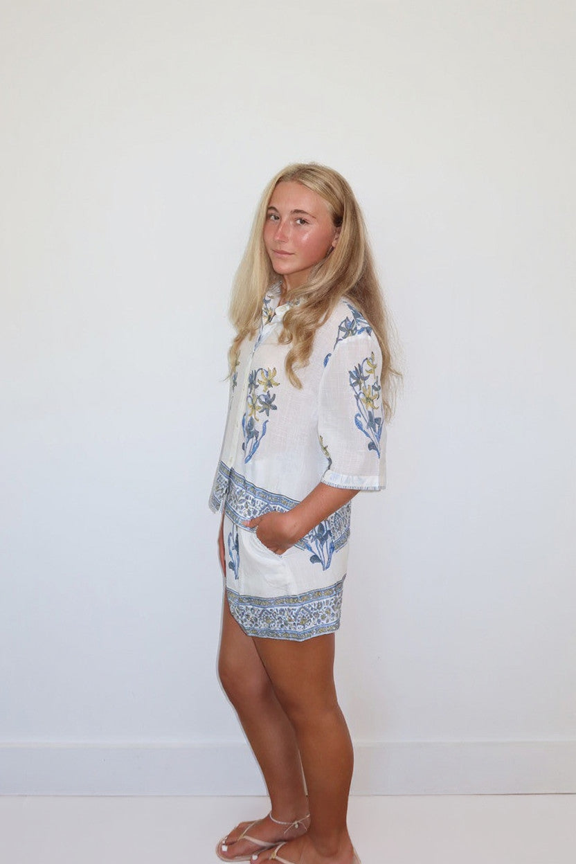 Stella Short in Blue Lily