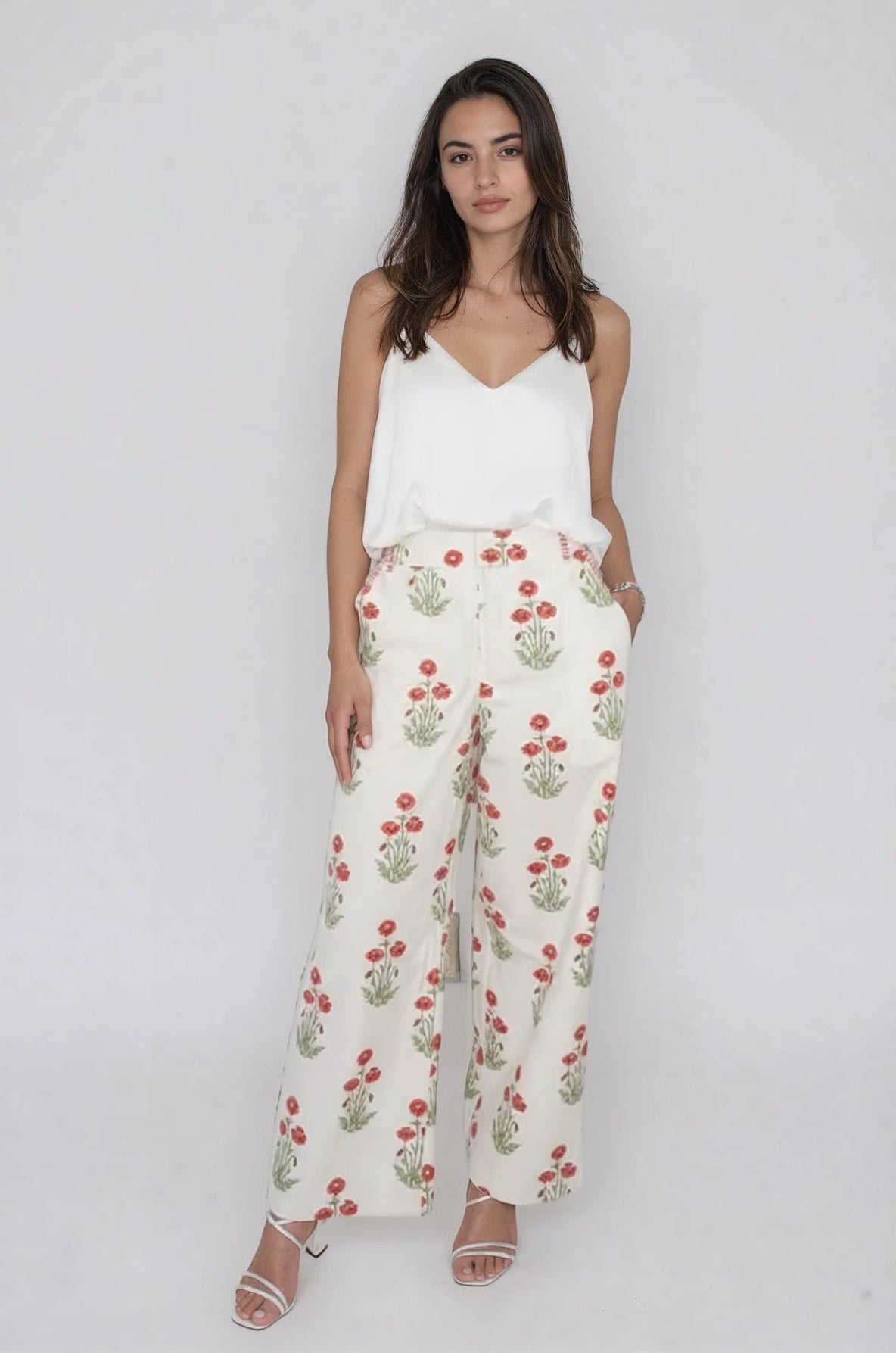 Edison Pant in Red Bloom