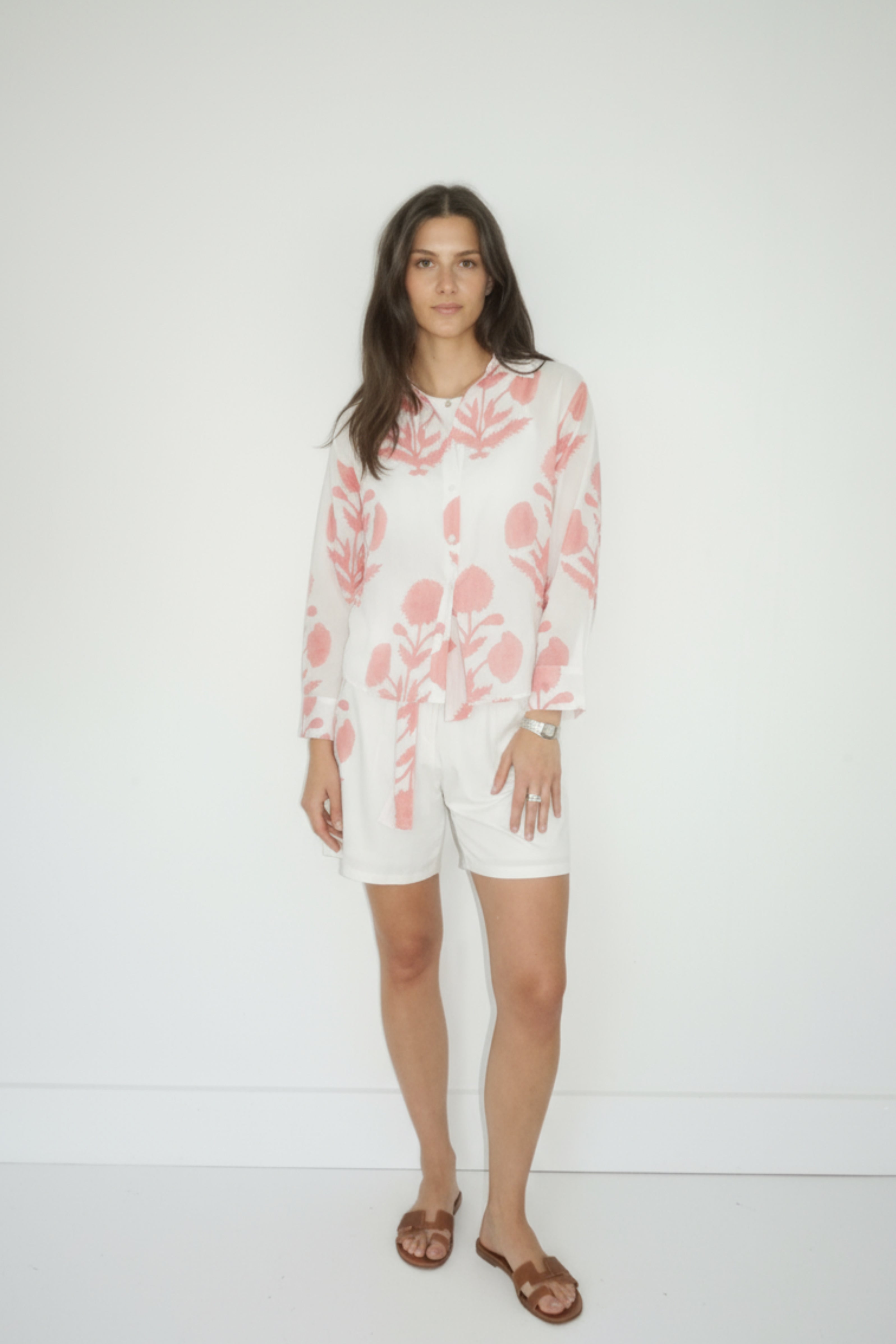 Mable Shirt in Buta Pink