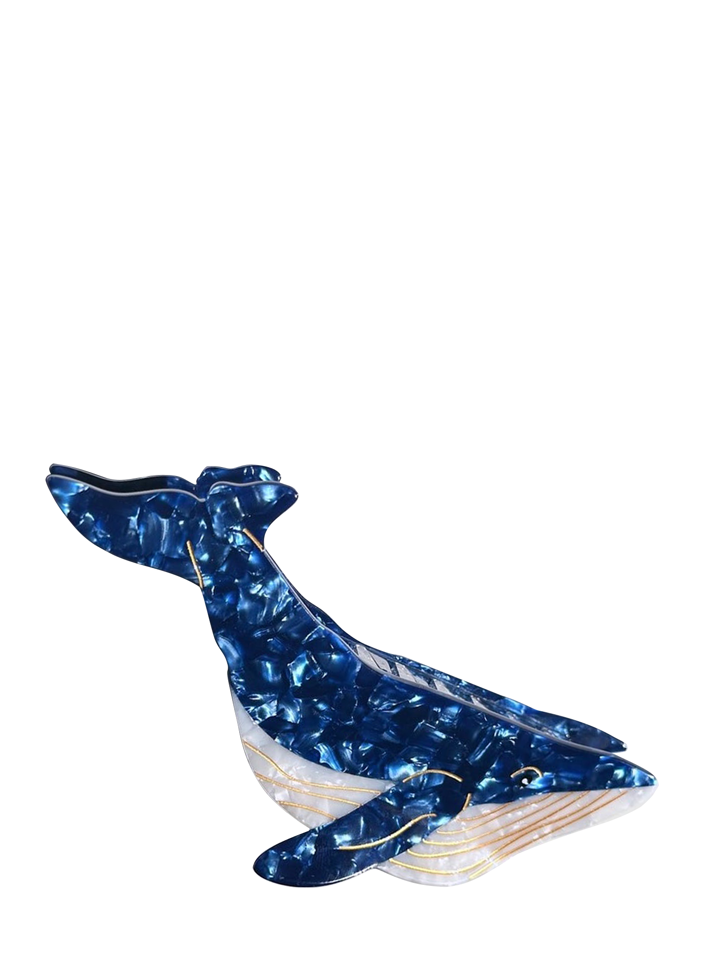 Blue Whale Claw Clip