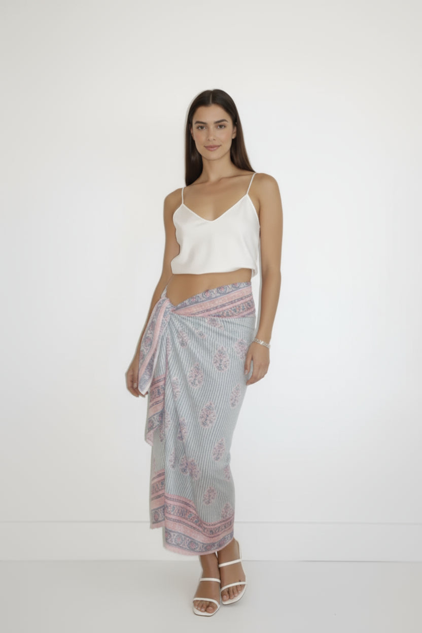 Blush Bay Stripe Pareo