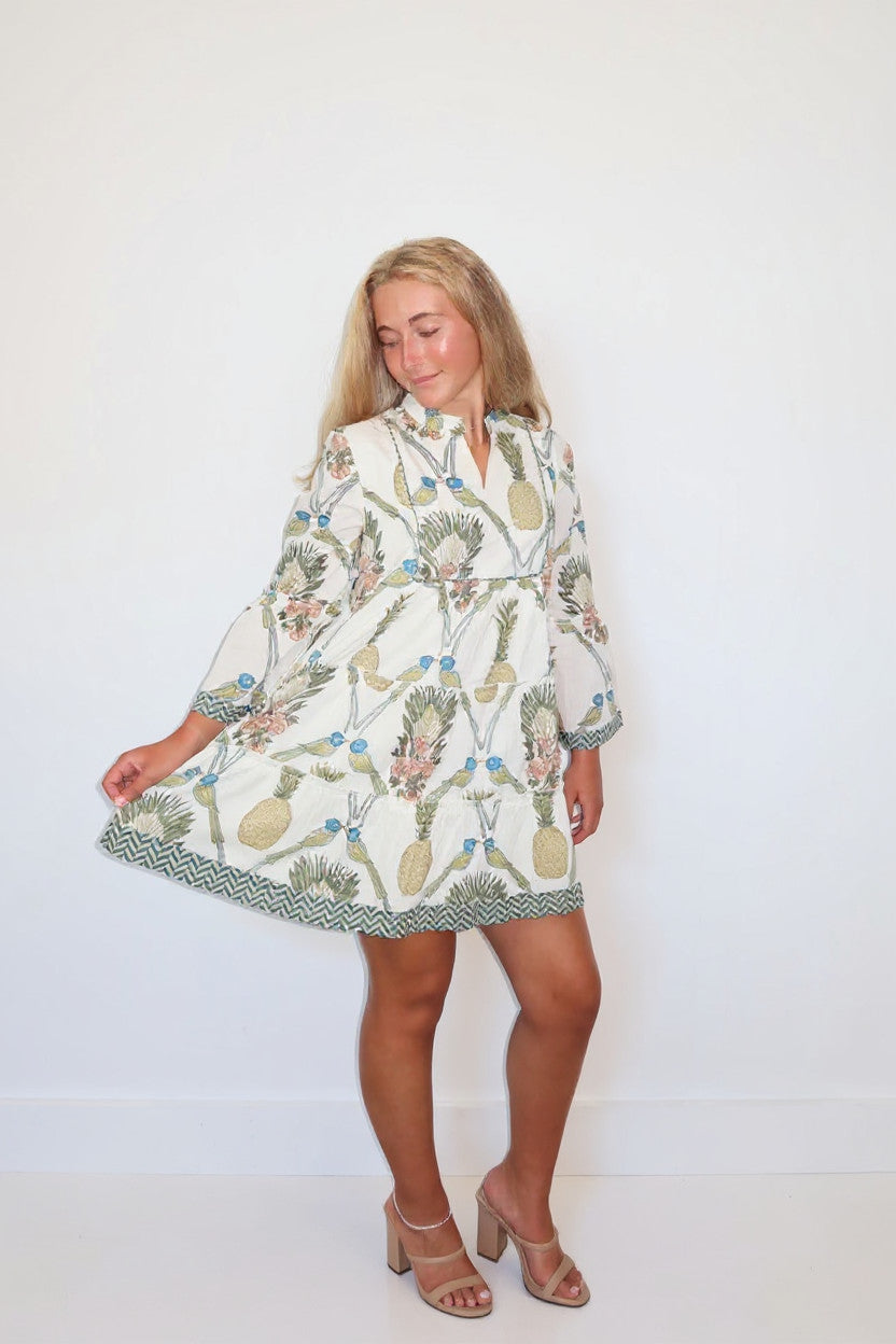Dylan Dress in Royal Tropic