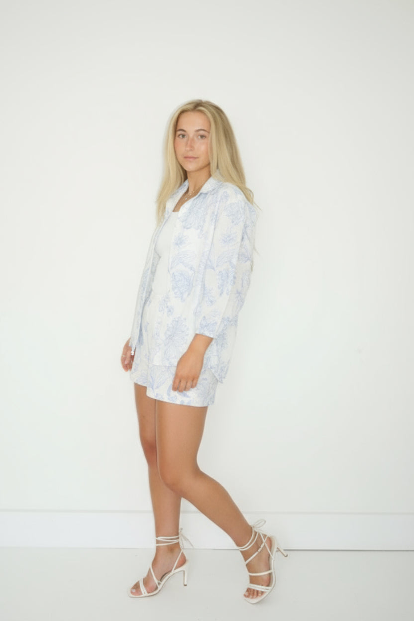 Blaine Top in Petal Embroidery