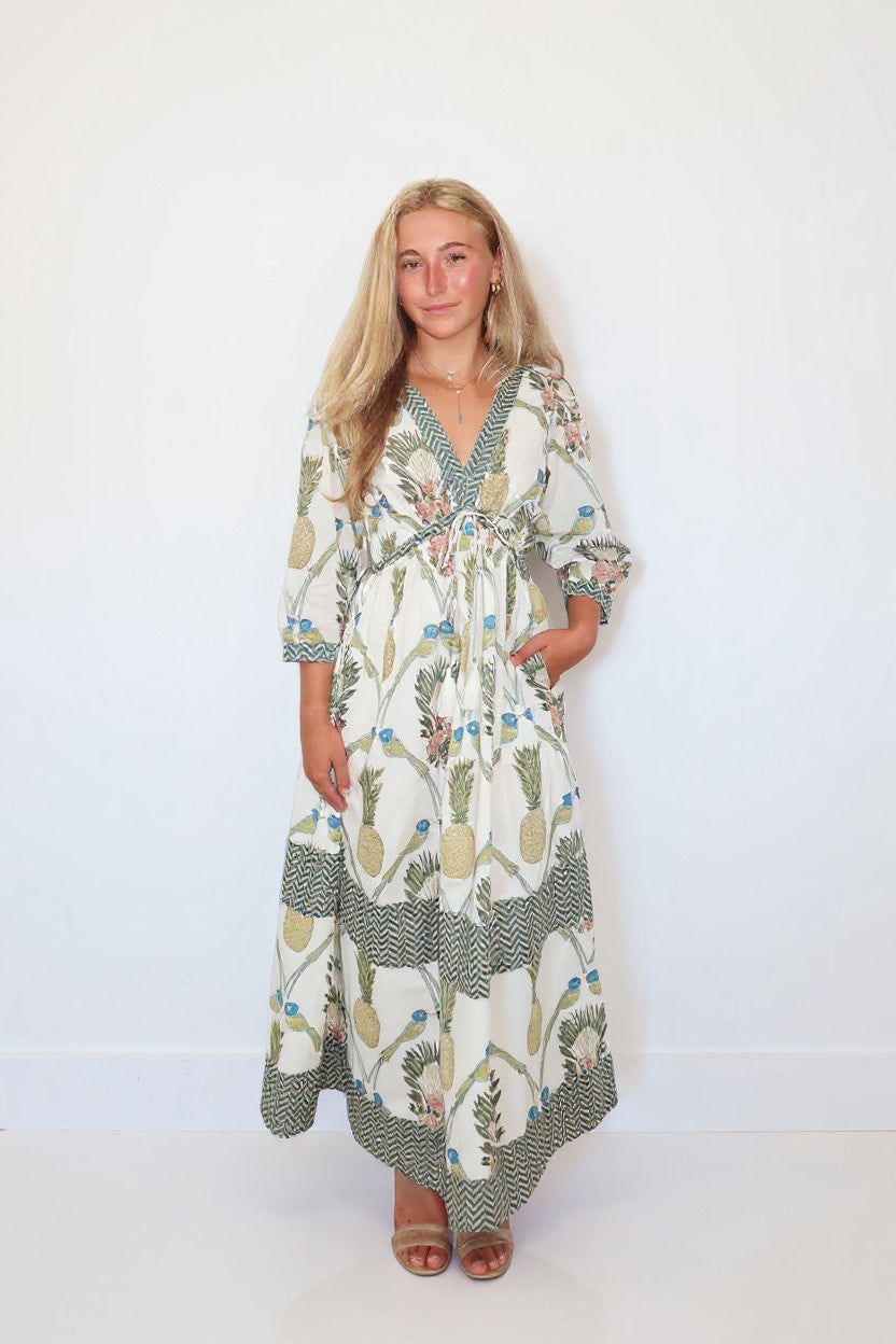 Orley Dress in Royal Tropic