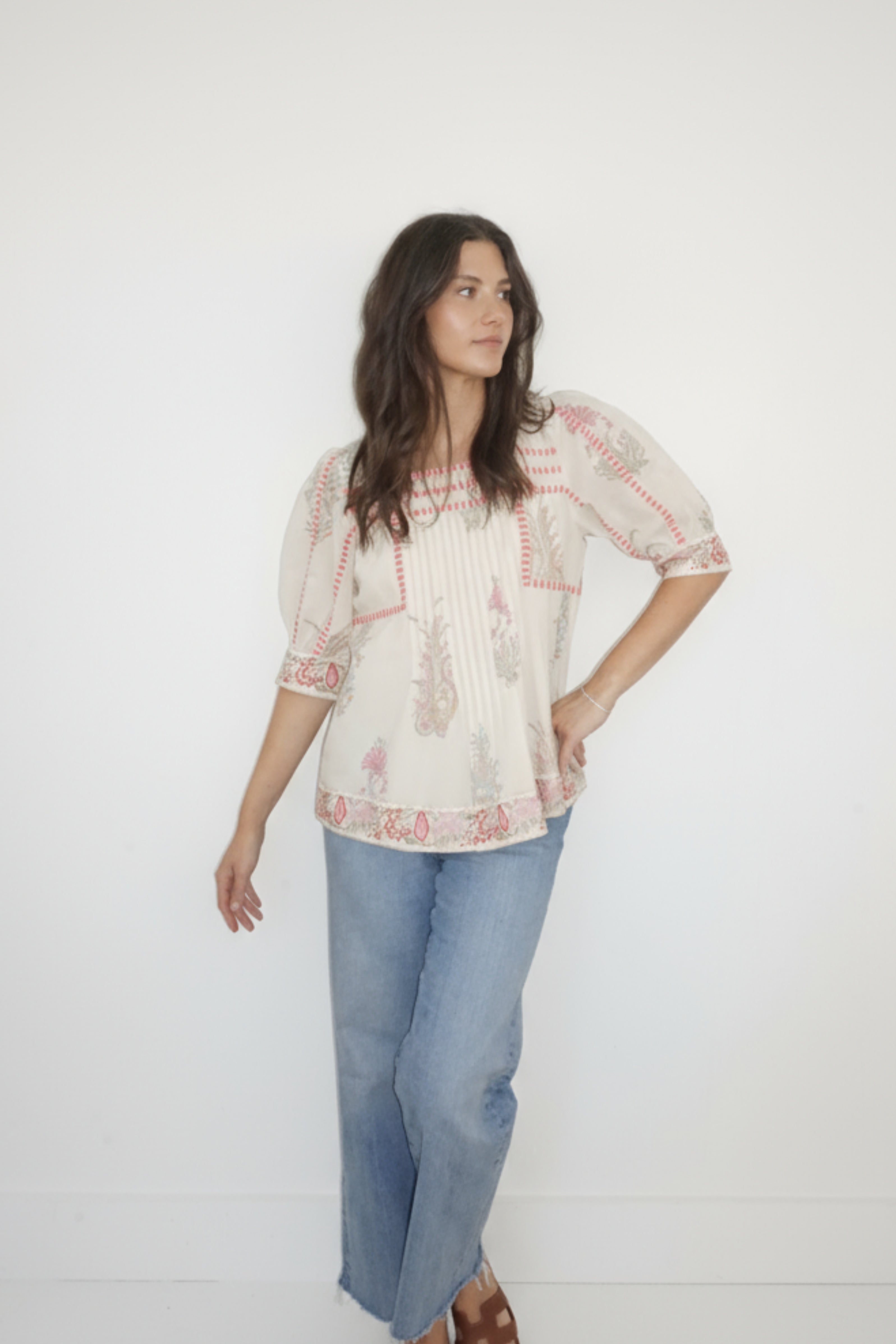 Pippy Top in Pastel Paisley