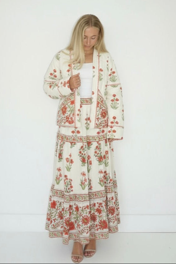 Kristin Jacket in Red Bloom
