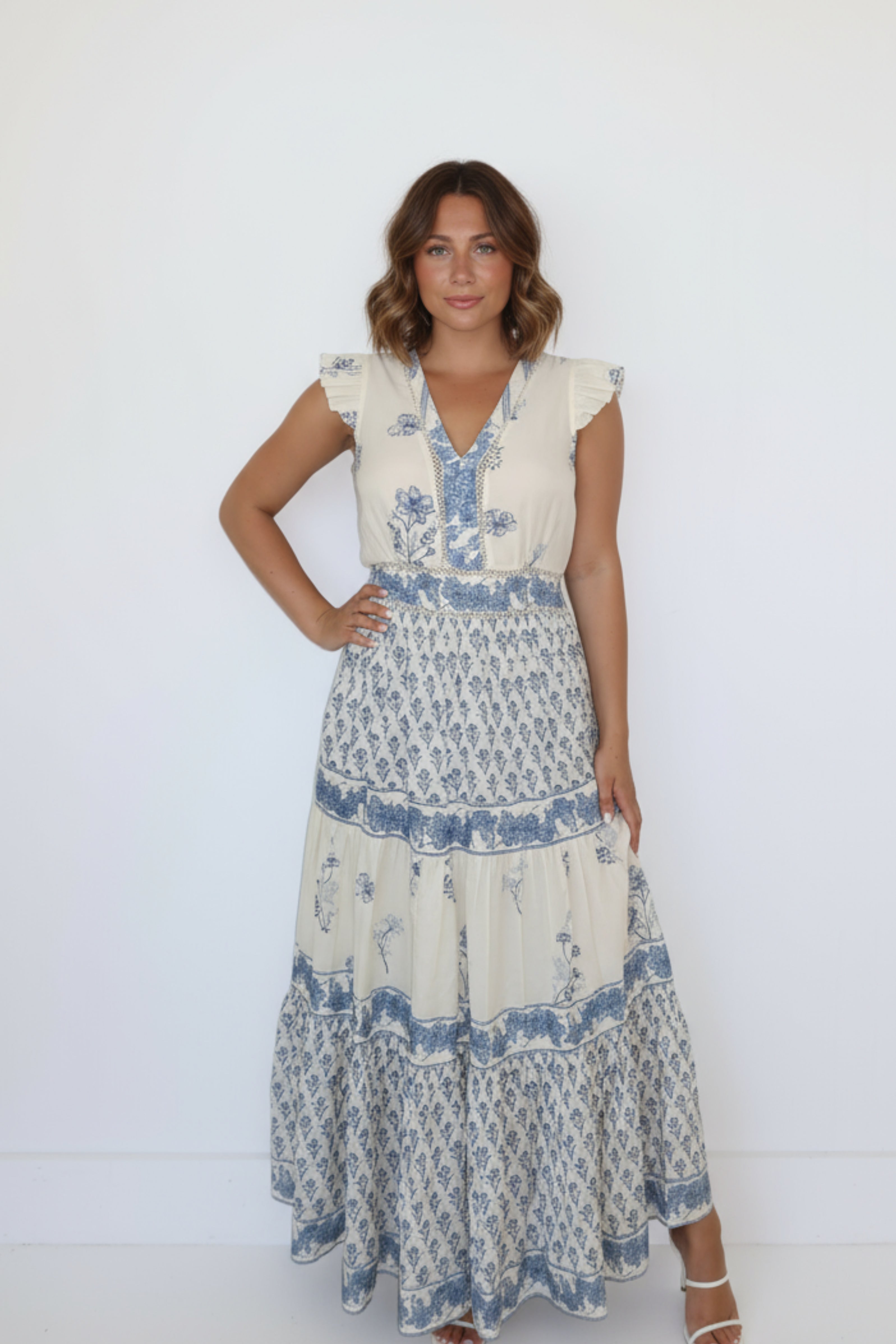 Percy Dress in Sea Spray Floral