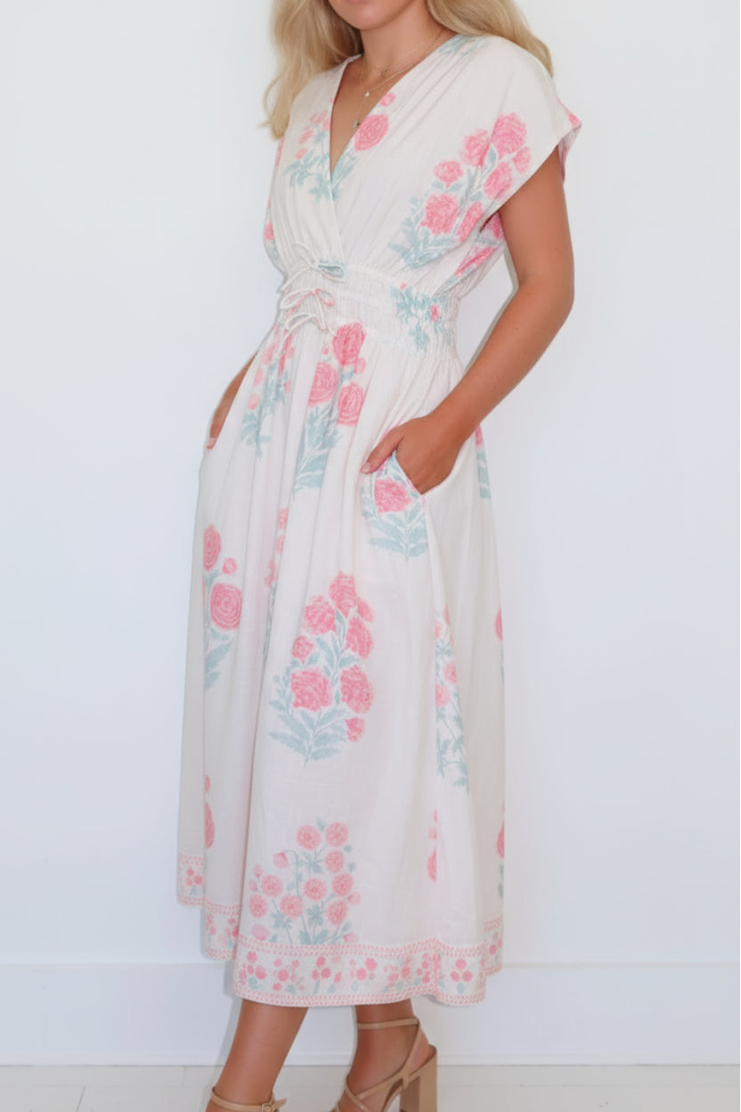 Dakota Dress in Blush Bloom