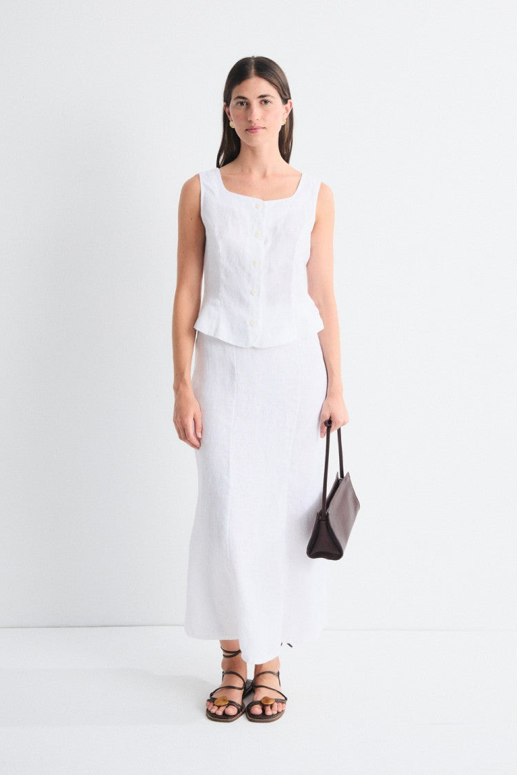 Cyra Skirt in White